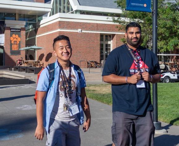 students at transfer orientation